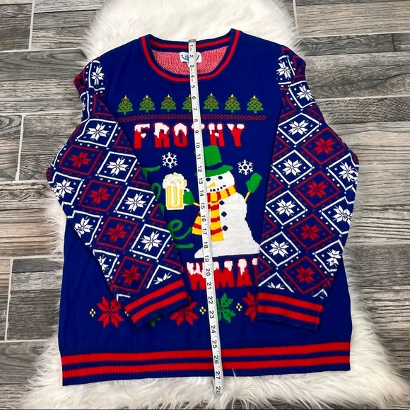 Ugly Christmas Sweater Frothy the Snowman - Picture 5 of 7
